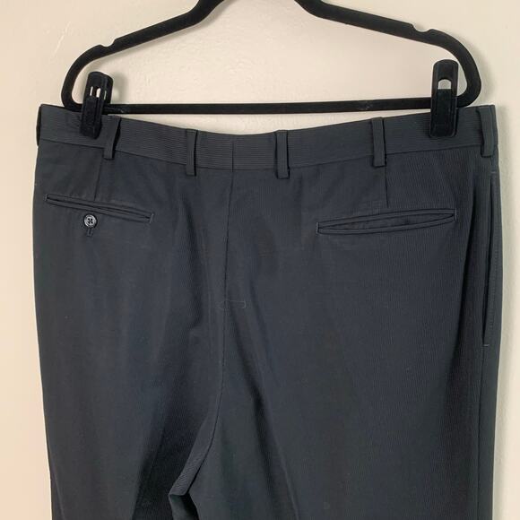 Jos A Bank Sz 44L/39L Signature Fit Wool Suit w/ Sport Blazer Jacket Black Cuffs - Picture 9 of 14